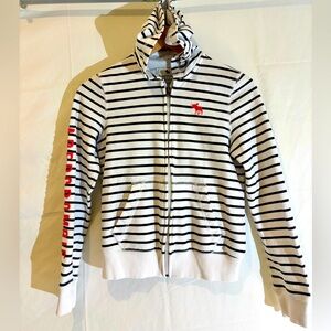 Abercrombie kids striped hoodie sweatshirt - size 11/12